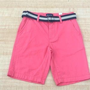 Boys Belted Chino Shorts